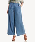 J.o.a. J.o.a. Pleated Wide Leg Pants Chambray Size Extra Small From Sole Society