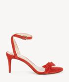 Sole Society Sole Society Avrilie Bow Sandals Deep Coral Size 5 Suede