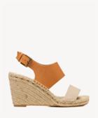 Soludos Soludos Bi Color Wedges Platform Sandals Nude/ivory Size 6 Leather From Sole Society