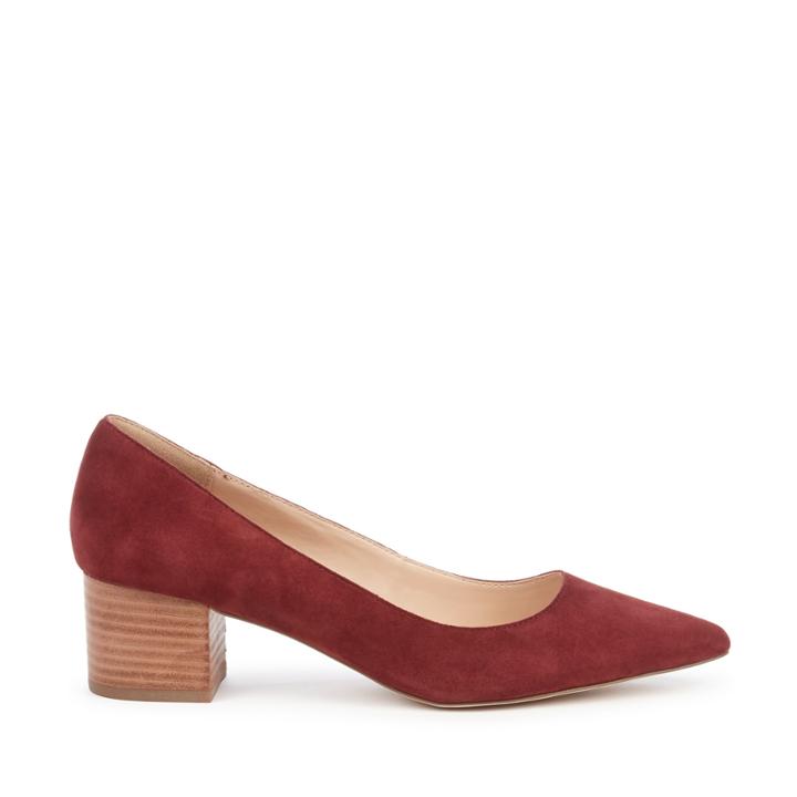 Sole Society Sole Society Andorra Block Heel Pump - Merlot-5