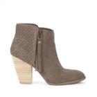 Sole Society Sole Society Zada Woven Ankle Bootie - Coffee