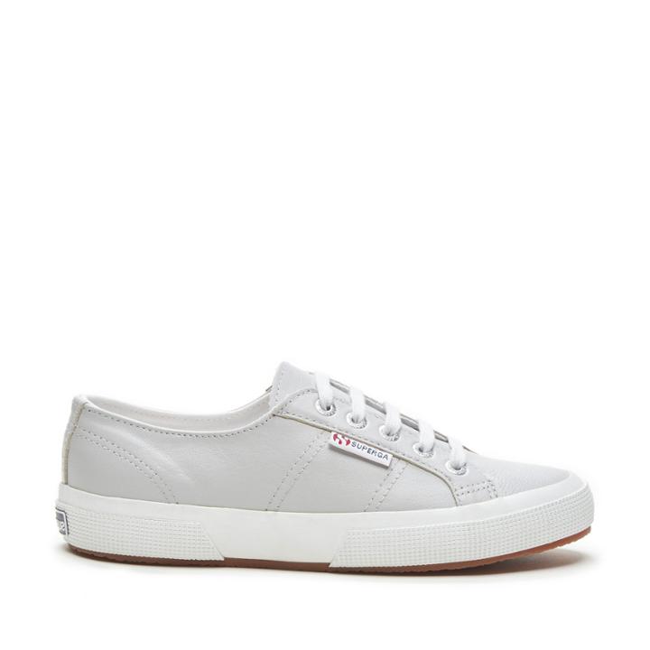 Superga Superga 2750 Leather Leathe Sneaker - Grey
