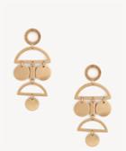 Sole Society Sole Society Cut Out Geo Statement Earrings Gold One Size Os