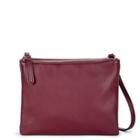 Sole Society Sole Society Madden Smooth Pouch Crossbody - Berry