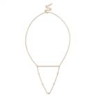 Sole Society Sole Society Dainty Embellished Necklace - Gold-one Size