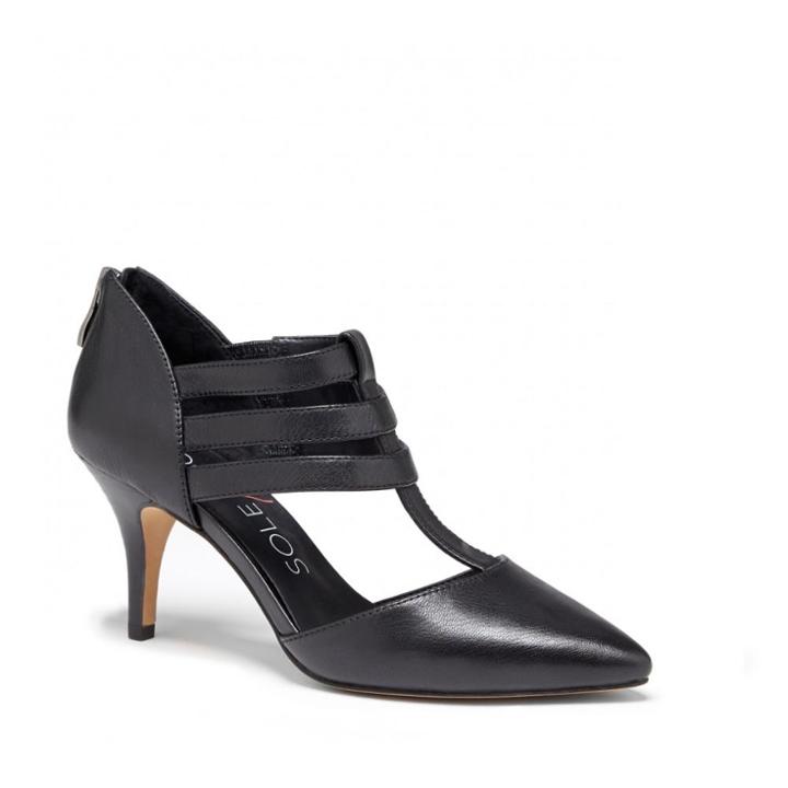 Sole Society Sole Society Mallory T-strap Heel - Black-9.5