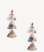 Sole Society Sole Society Pavana Triple Tiered Drop Earrings Multi One Size Os