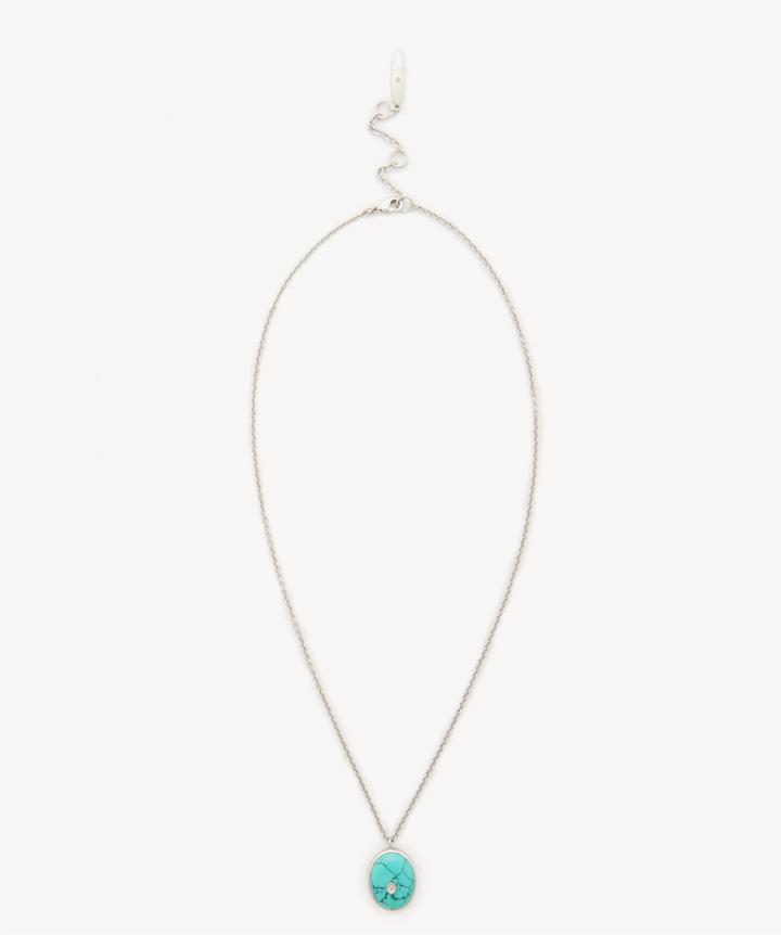 Sole Society Women's Stone Necklace Turquoise One Size From Sole Society