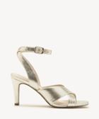 Sole Society Women's Cassidea Criss Cross Sandals Champagne Gold Size 5 Suede From Sole Society