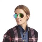 Sole Society Sole Society Nyssa Mirrored Aviators - Silver-one Size
