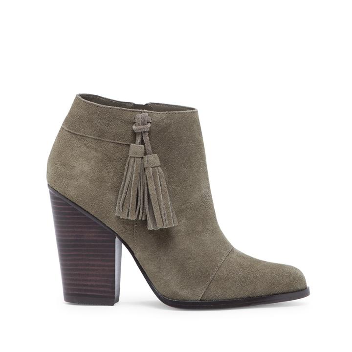 Sole Society Sole Society Talisha Tassel Heeled Bootie - Olive