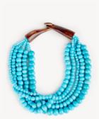 Sole Society Women's Beaded Statement Necklace Turquoise One Size From Sole Society