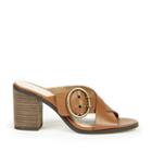 Sole Society Sole Society Corrine Oversize Buckle Mule - Cognac