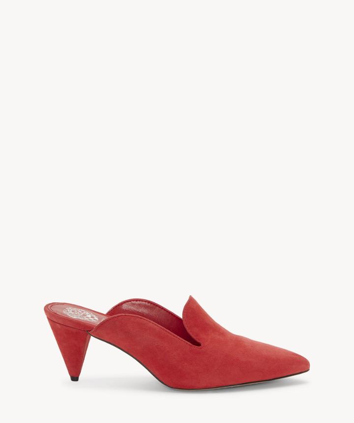 Vince Camuto Vince Camuto Women's Cessilia Mules Pumps Glamour Red Size 5 Leather From Sole Society