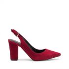 Sole Society Sole Society Kaydan Slingback Block Heel Pump - Dark Red-5