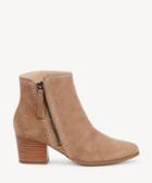 Sole Society Sole Society Corinna Side Zipper Bootie Taupe Size 5 Suede