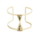 Sole Society Sole Society Tribal And Stone Cuff - Cream Gold-one Size