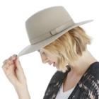 Sole Society Sole Society Wide Brim Wool Hat - Light Taupe