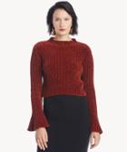 Lost + Wander Lost + Wander Women's Melania Sweater Top In Color: Rust Size Xs From Sole Society