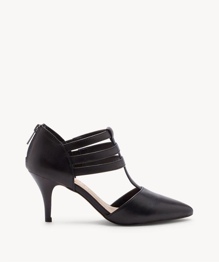 Sole Society Sole Society Mallory T Strap Heels Black Size 5 Leather