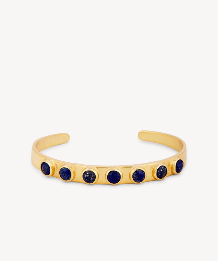 Karen London Karen London 24k Gold Plated Stone Cuff Lapis One Size Os From Sole Society