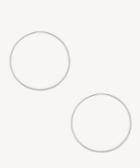 Sole Society Sole Society Dainty Oversize Hoop Earrings Silver One Size Os