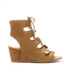Dolce Vita Dolce Vita Louise Lace-up Wedge Sandal - Dark Saddle-10