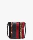Sole Society Women's Ragna Crossbody Bag Genuine Suede Mix Oxblood Leopard From Sole Society
