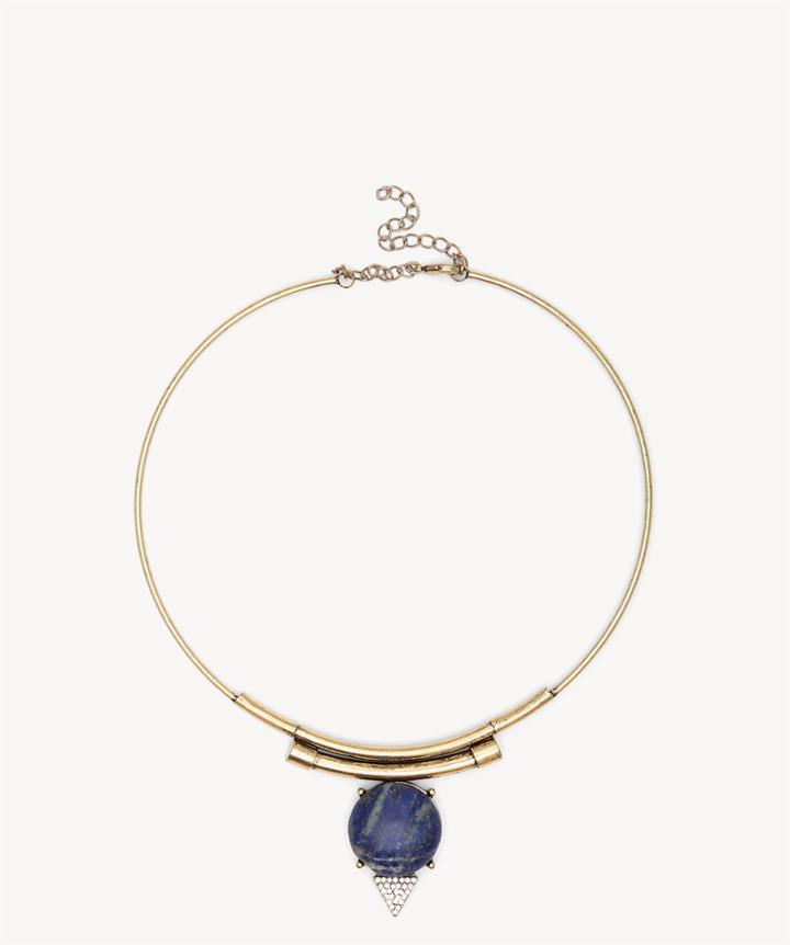 Sole Society Sole Society Stone Statement Necklace Gold One Size Os