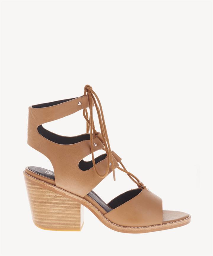 Sol Sana Sol Sana Hazel Heels Lace Up Sandals Tan Size 6 Leather From Sole Society