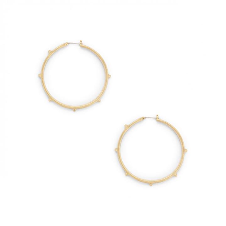 Sole Society Sole Society Studded Hoops - Gold-one Size
