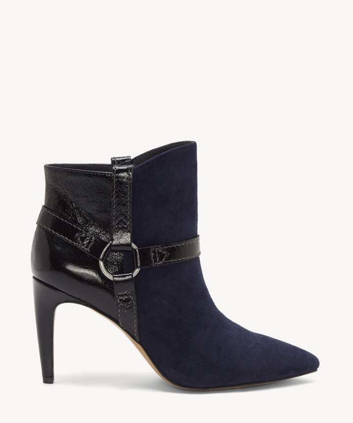 1. State 1. State Women's Harloe Pointed Toe Bootie Nightshade Size 5 Suede From Sole Society