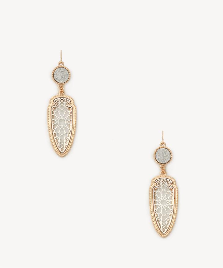 Sole Society Sole Society Moonlight Drop Earrings Gold One Size Os