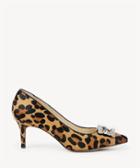 Sole Society Sole Society Edilina Embellished Pumps Leopard Size 5 Haircalf