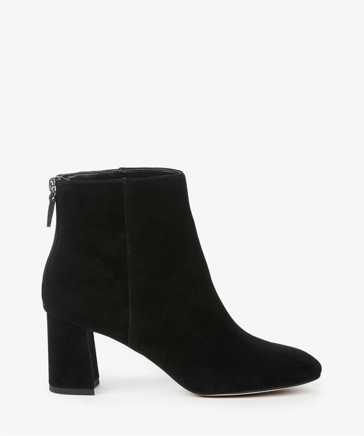 Sole Society Sole Society Garnette Flare Heels Bootie Black Size 5.5 Suede