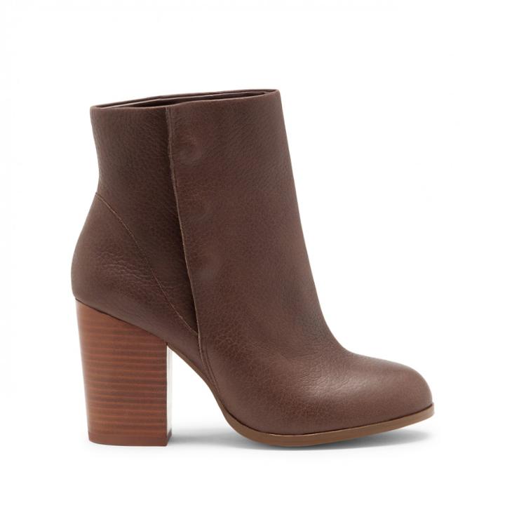 Sole Society Sole Society Henley Snap Button Platform Bootie - Red Brown