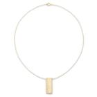 Sole Society Sole Society Modern Bar Drop Necklace - Gold