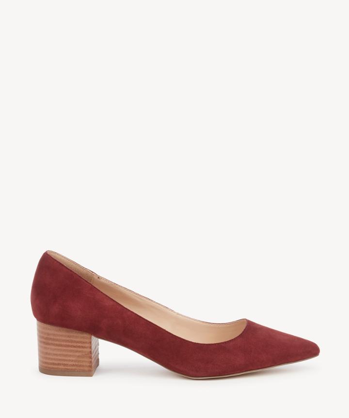 Sole Society Sole Society Andorra Block Heels Pumps Merlot Size 5 Haircalf