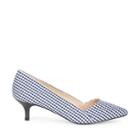 Sole Society Sole Society Desi Kitten Heel Pump - Navy Gingham