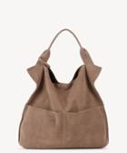 Sole Society Women's Jamari Genuine Suede Over Tote Taupe Genuine Suede Vegan Leather From Sole Society