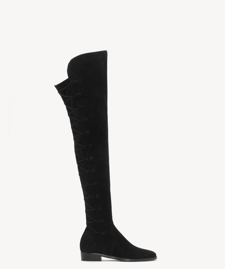 Vince Camuto Vince Camuto Women's Coatia Flats Boots Black Size 5 Suede From Sole Society