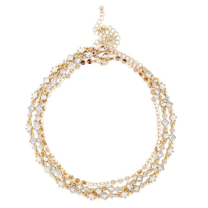 Sole Society Sole Society Stone Layered Choker - Gold