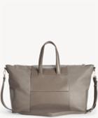 Sole Society Sole Society Cory Vegan Winged Weekender Bag Taupe Leather