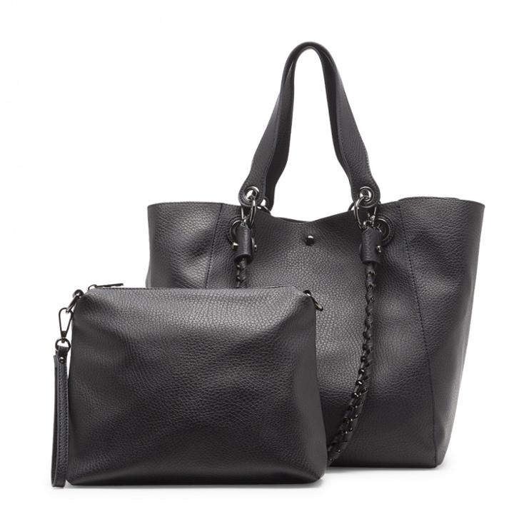 Sole Society Sole Society Benson Slouchy Vegan Tote - Slate-one Size