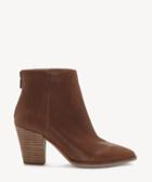 Lucky Brand Lucky Brand Women's Adalan Block Heels Bootie Macaroon Size 5 Suede From Sole Society