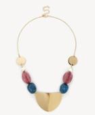Sole Society Sole Society Beaded Disc Necklace Multi One Size Os