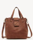Sole Society Women's Valah Bucket Mid Tote Cognac Faux Leather From Sole Society