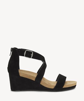 Lucky Brand Lucky Brand Kenadee Criss Cross Wedge - Black-6