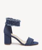 Sole Society Women's Helgah Fringe Sandals Dark Blue Size 5 Denim From Sole Society