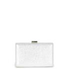 Sole Society Sole Society Eileen Metallic Minaudiere - Light Silver-one Size